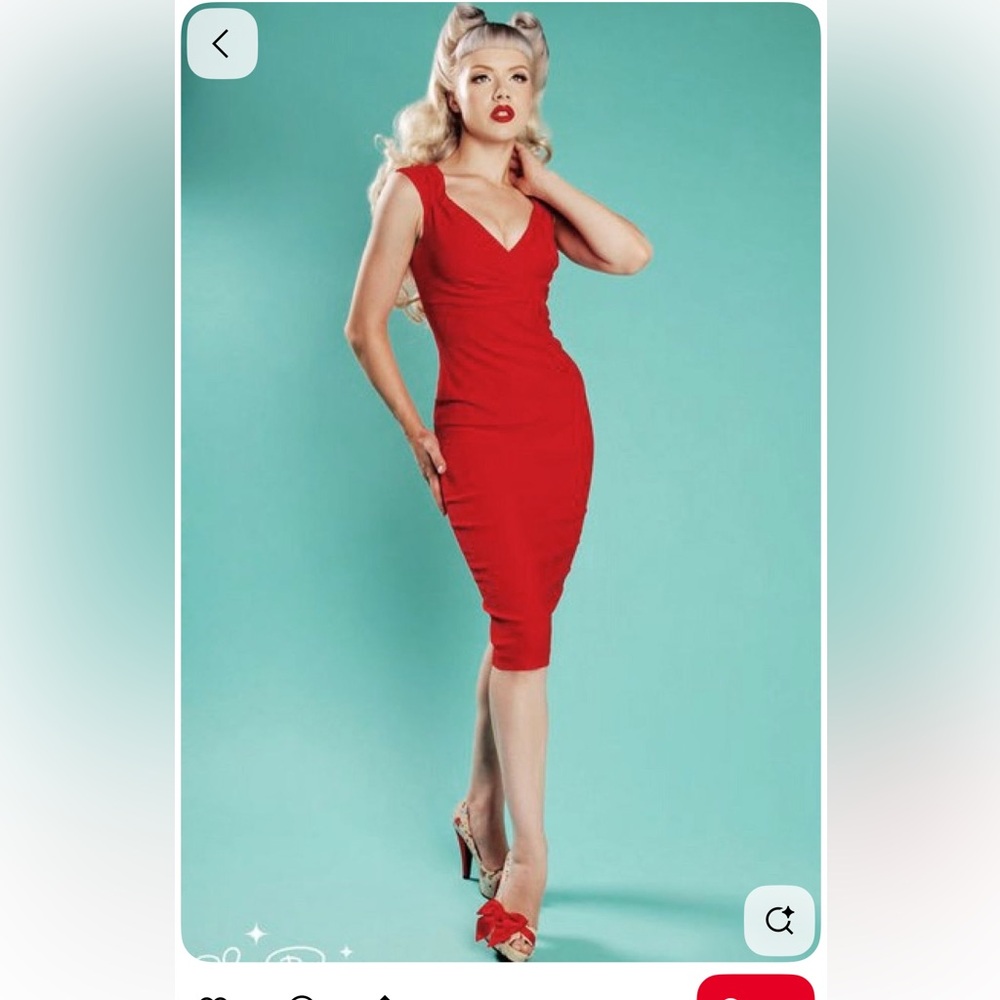 NWT Pinup Couture Red Erin Wiggle Dress
